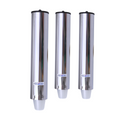 Kit 2 Dispensers Redondo 300ml + 1 Dispenser Redondo 500ml Inox