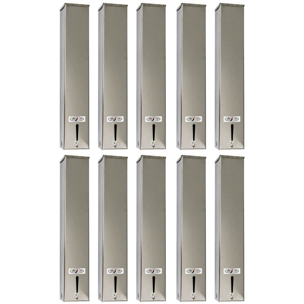 Kit 10 Dispensers Quadrado 200ml Inox