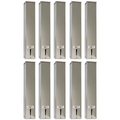 Kit 10 Dispensers Quadrado 200ml Inox