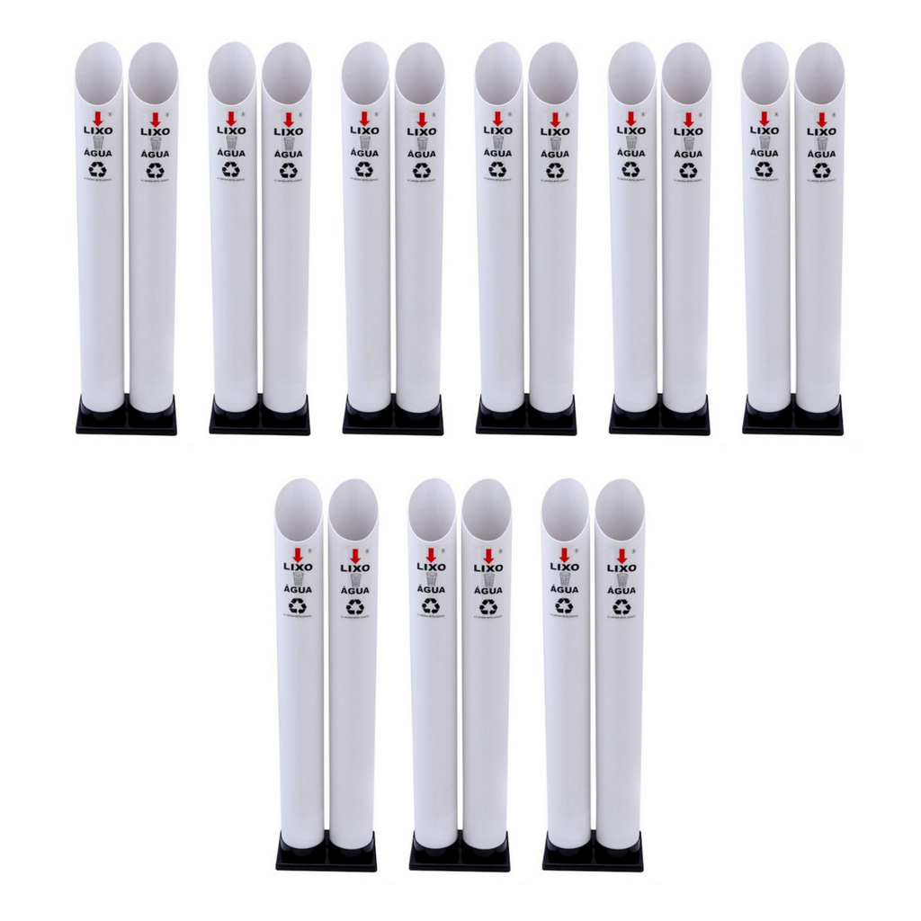 Kit 9 Coletores Duplos Água PVC