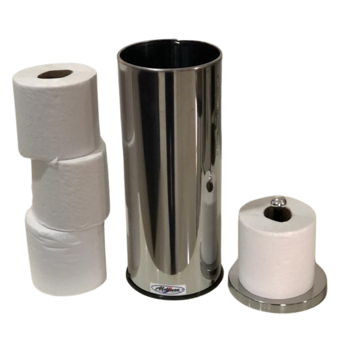 Porta Papel Higiênico Vertical Inox 4 R/L