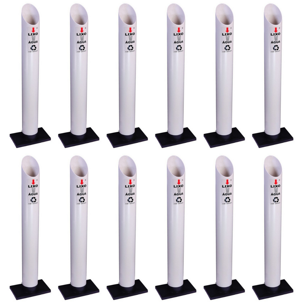 Kit 12 Coletores Individuais Água PVC