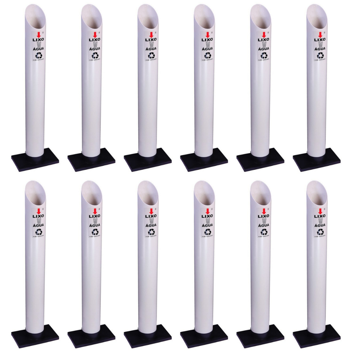 Kit 12 Coletores Individuais Água PVC