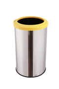 LIXEIRA INOX COM ARO ESMALTADO CORES 30X50 35L MSP 620