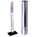 Kit Coletor Individual Café PVC Dispenser Redondo 50ml Inox