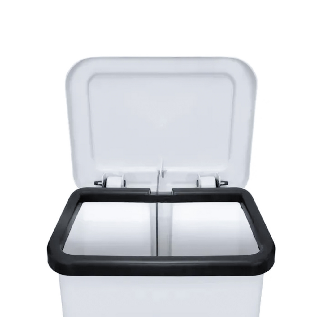 Lixeira Plástica Retangular Com Pedal 15 Litros