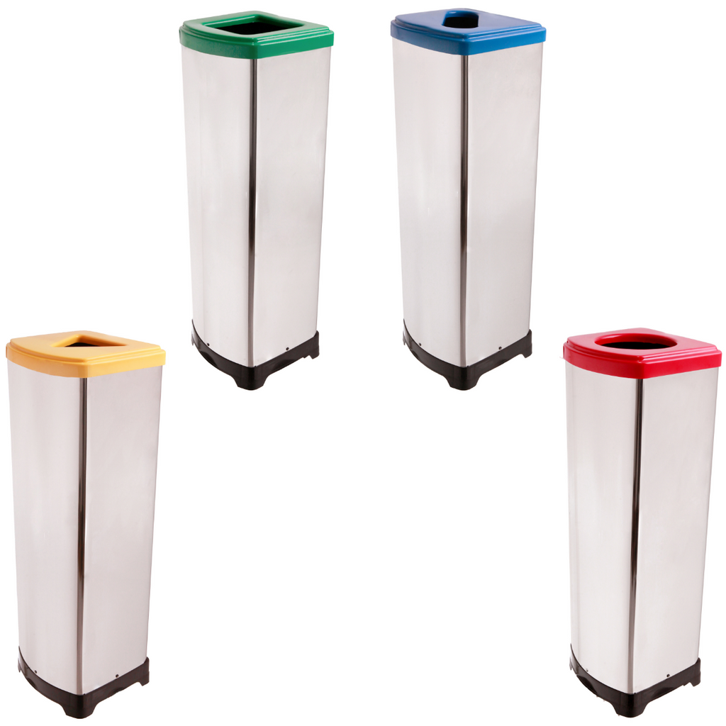 Kit Lixeira Coleta Seletiva Educacional 30 Litros