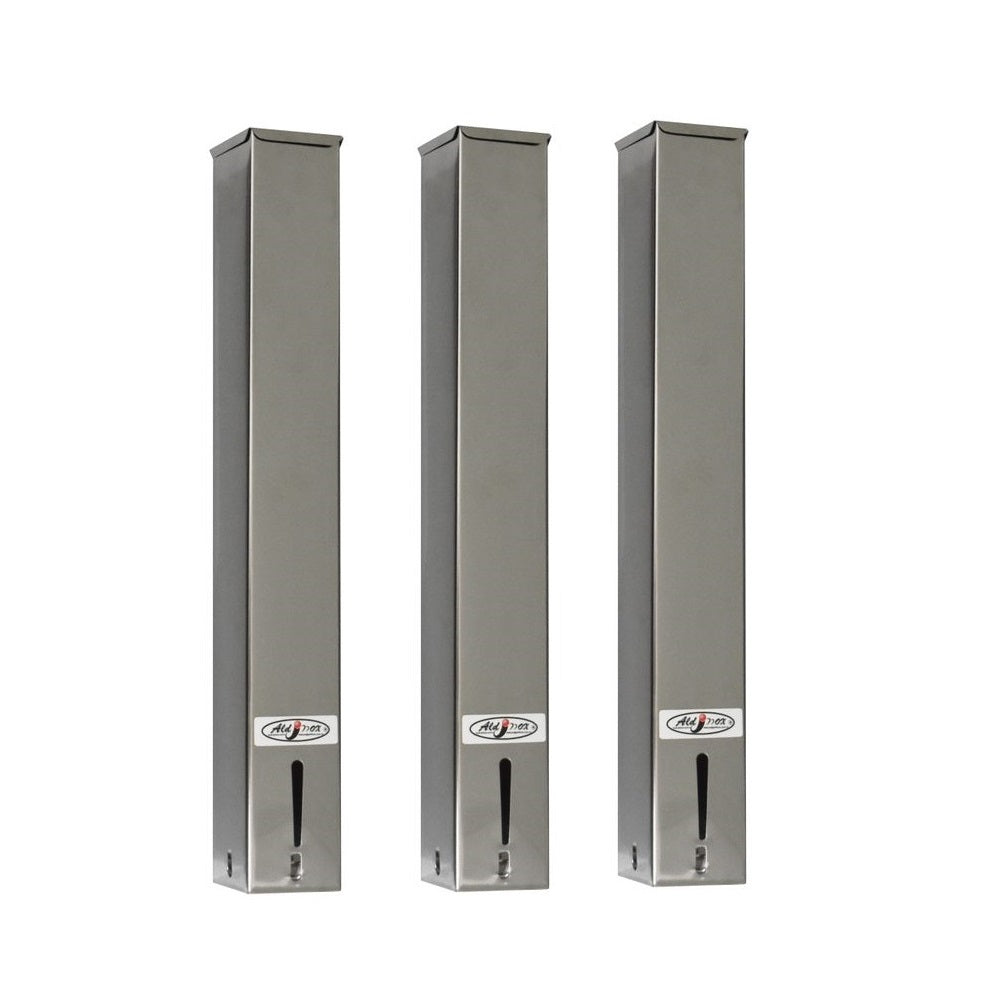 Kit 3 Dispensers Quadrado 50ml Inox