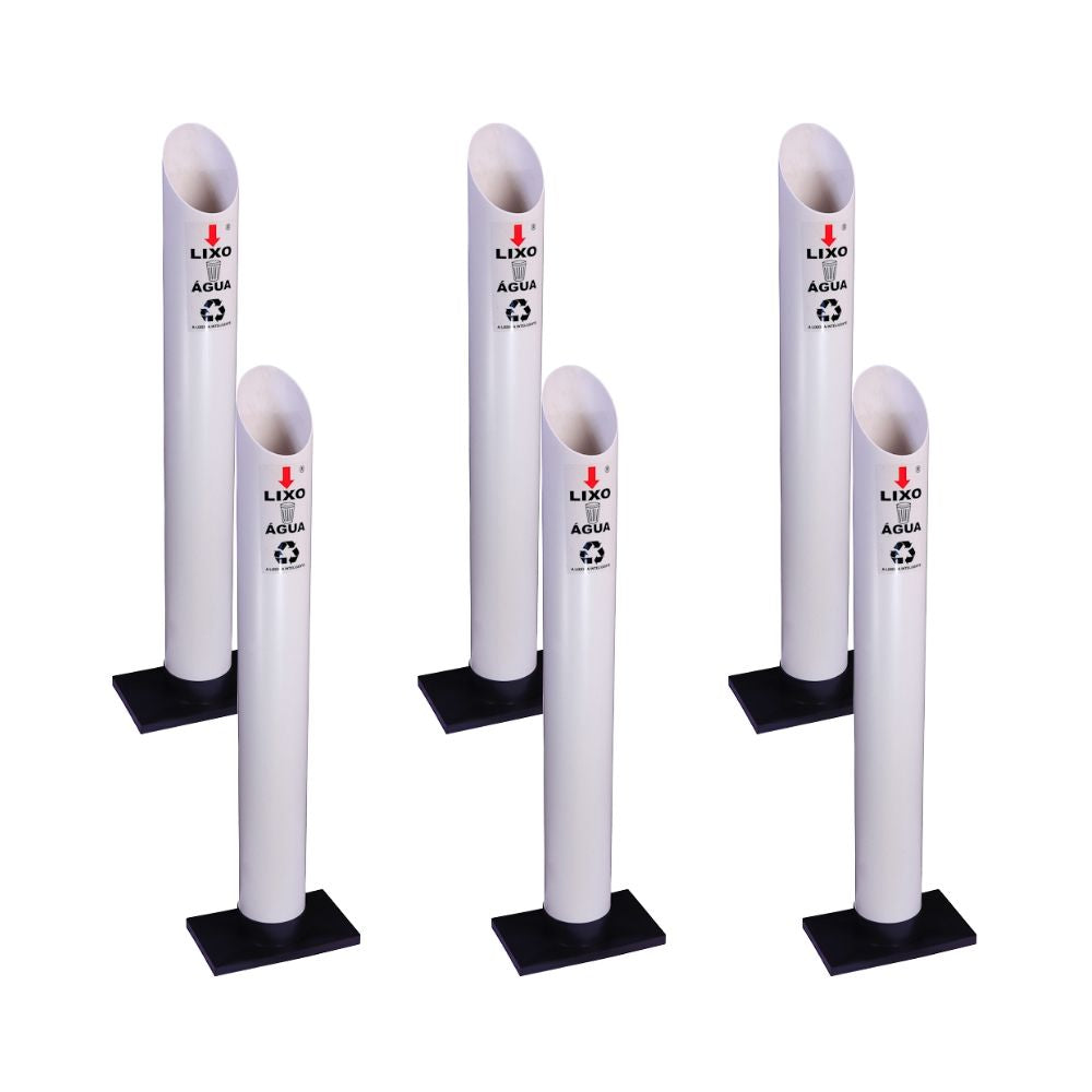 Kit 6 Coletores Individuais Água PVC