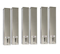 Kit 6 Dispensers Quadrado 200ml Inox