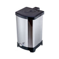 Lixeira Quadrada C/ Pedal Esférico 20L