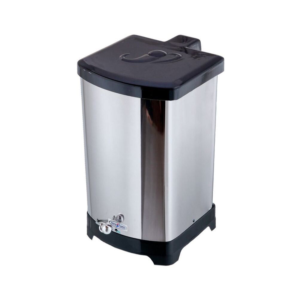 Lixeira Quadrada C/ Pedal Esférico 20L