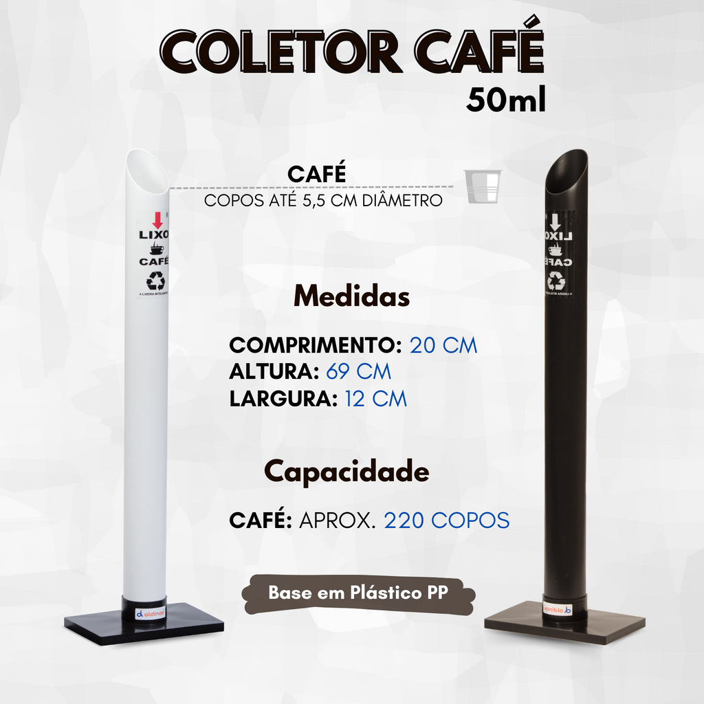 Coletor Copo Descartável Individual Café 50ml