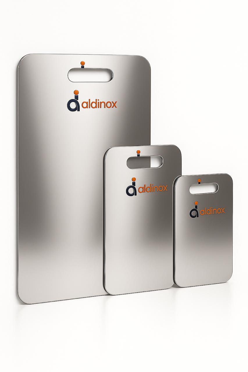 Kit 3 Tábuas De Corte Inox  P M G