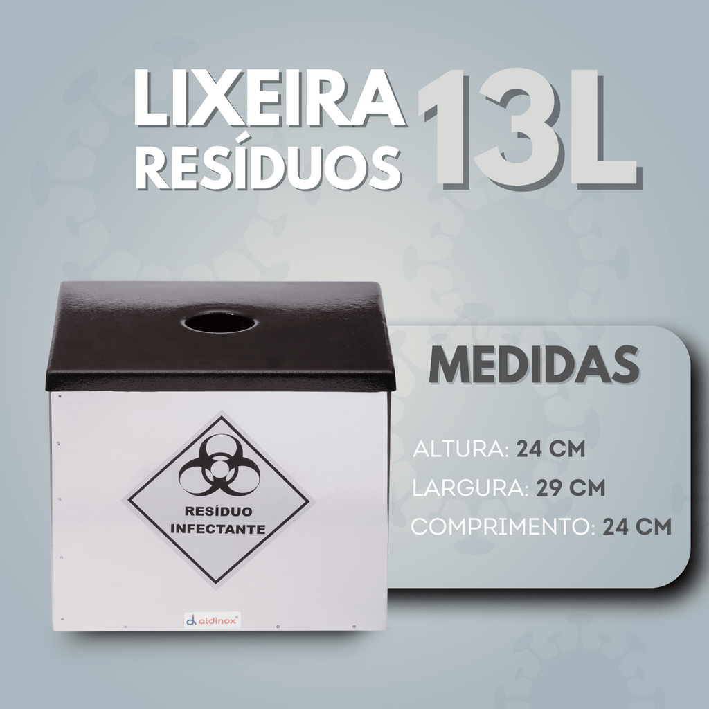 Porta Coletor De Materiais Perfurocortantes 13L