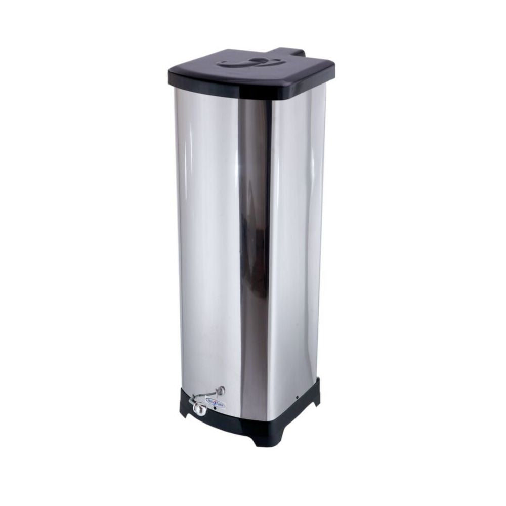 Lixeira Quadrada C/ Pedal Esférico 30L