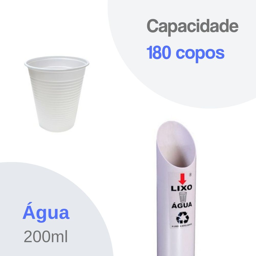 Kit 5 Coletores Individuais Água PVC