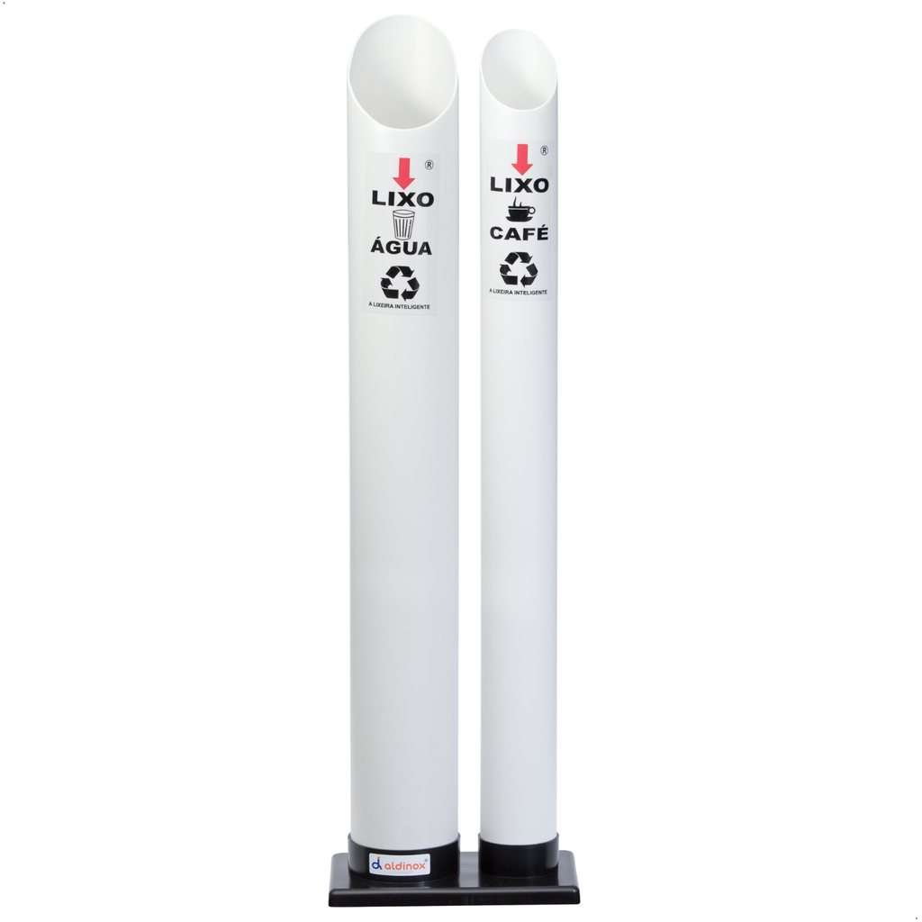 Coletor Copo Descartável Duplo Água 200ml/Café 50ml