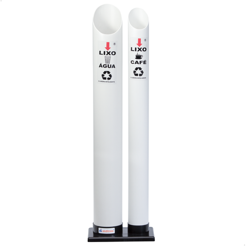 Coletor Copo Descartável Duplo Água 200ml/Café 50ml