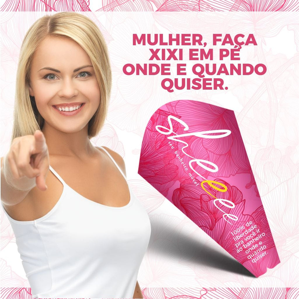 Sheeee Cone Urinário Descartável - 30 Unidades
