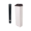 Kit 1 Coletor Conjugado Café + 1 Dispenser Esmaltado Preto 50ML