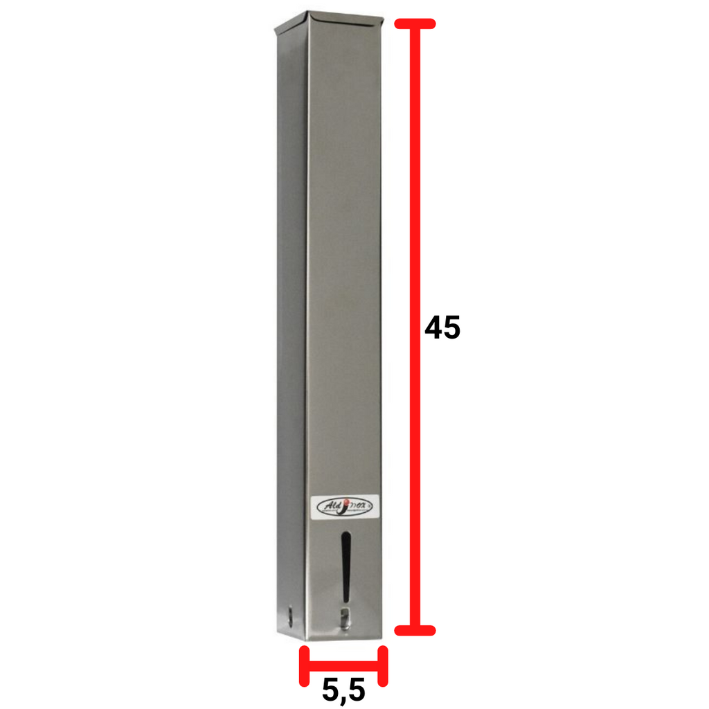 Kit 3 Dispensers Quadrado 50ml Inox