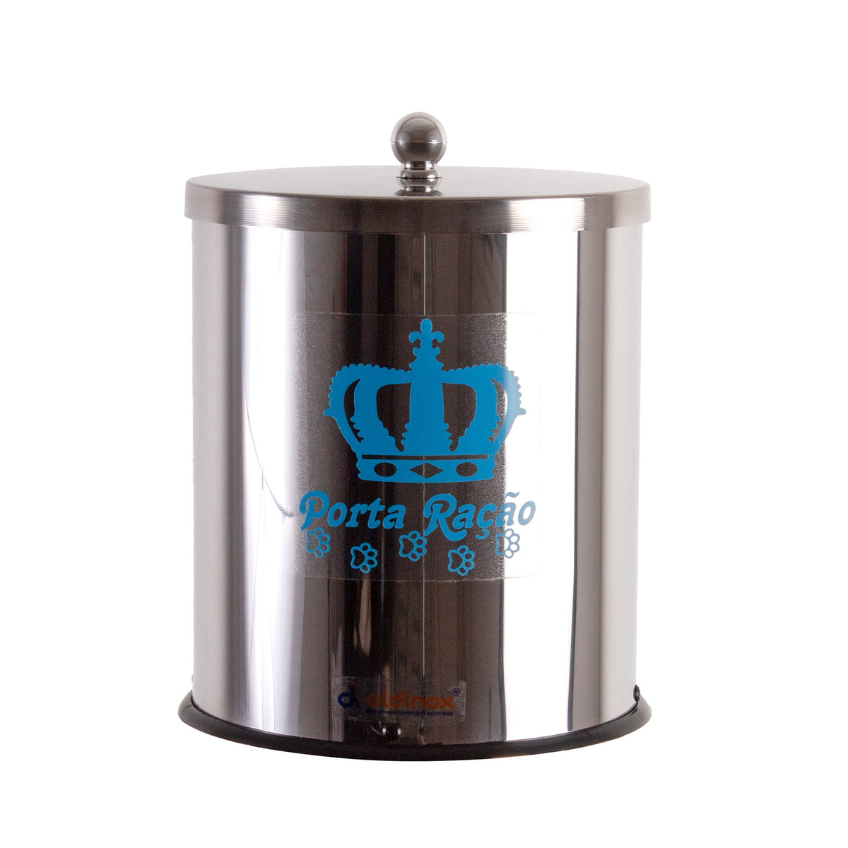 Porta Ração PET 3 Litros Inox