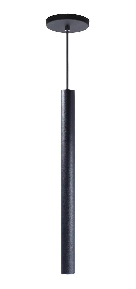 Pendente Cilíndrico / Tubular 50cm Preto