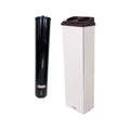 Kit 1 Coletor Conjugado Água + 1 Dispenser Esmaltado Preto 200ML