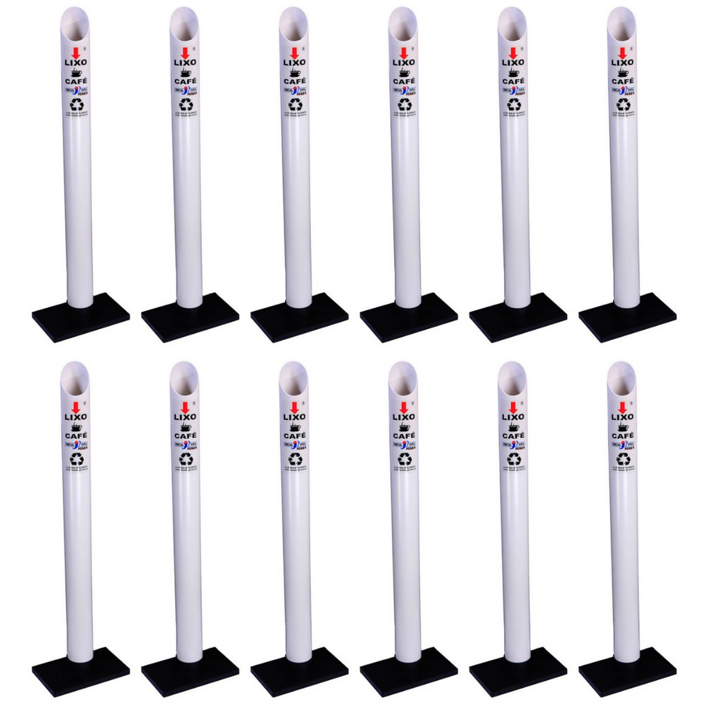 Kit 12 Coletores Individuais Café PVC