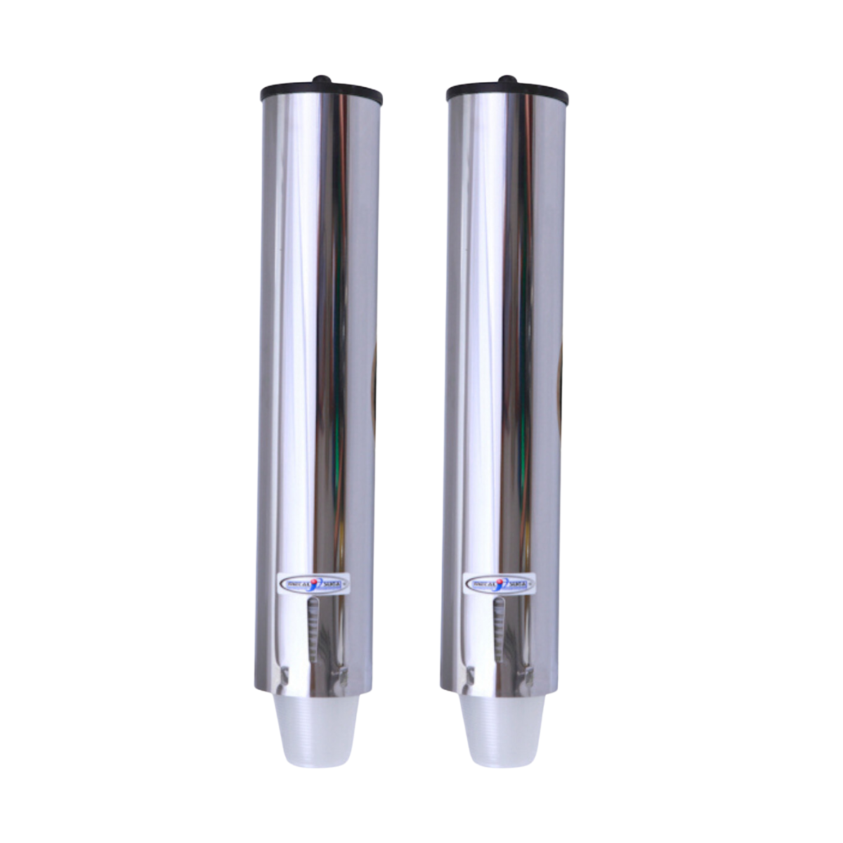 Kit 2 Dispenser Redondo Inox Água 400ML
