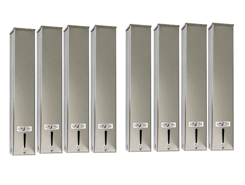 Kit 8 Dispensers Quadrado 200ml Inox