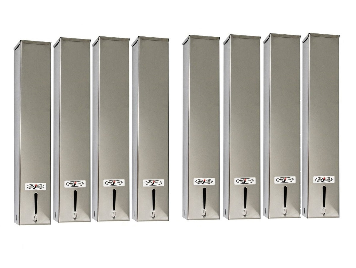 Kit 8 Dispensers Quadrado 200ml Inox