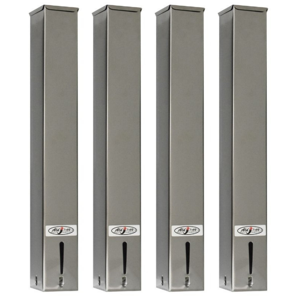 Kit 4 Dispensers Quadrado 50ml Inox