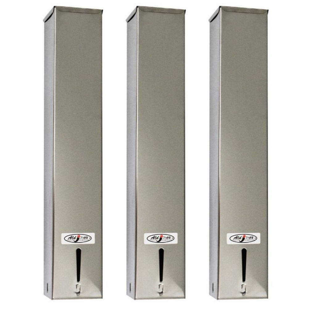 Kit 3 Dispensers Quadrado 200ml Inox