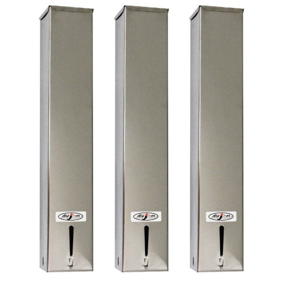 Kit 3 Dispensers Quadrado 200ml Inox