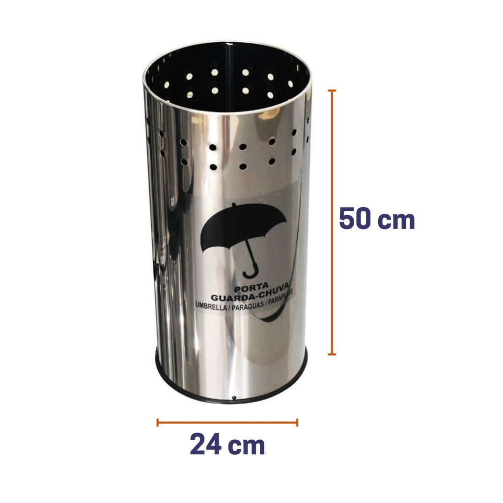 Porta Guarda Chuvas 25L Inox