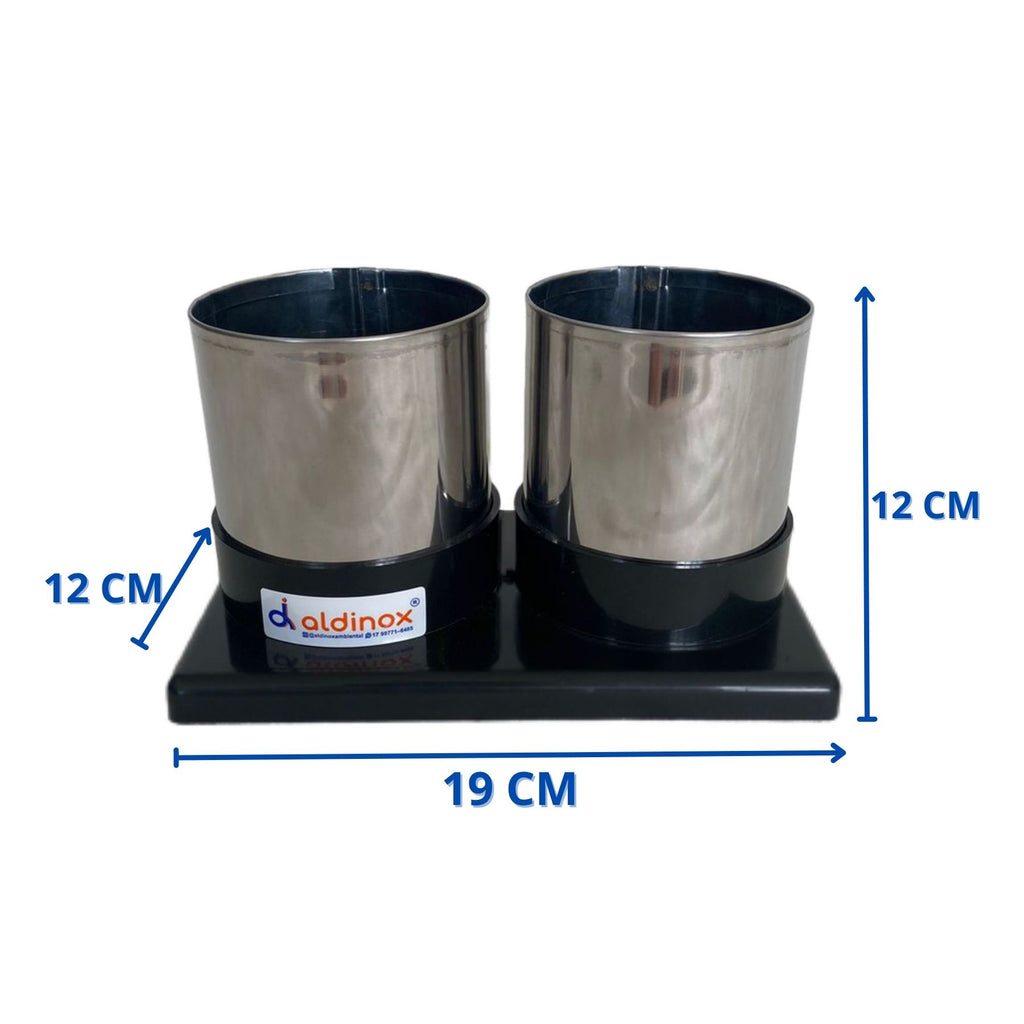 Porta Copo / Caneta / Treco AG/AG PP Inox MSP 818