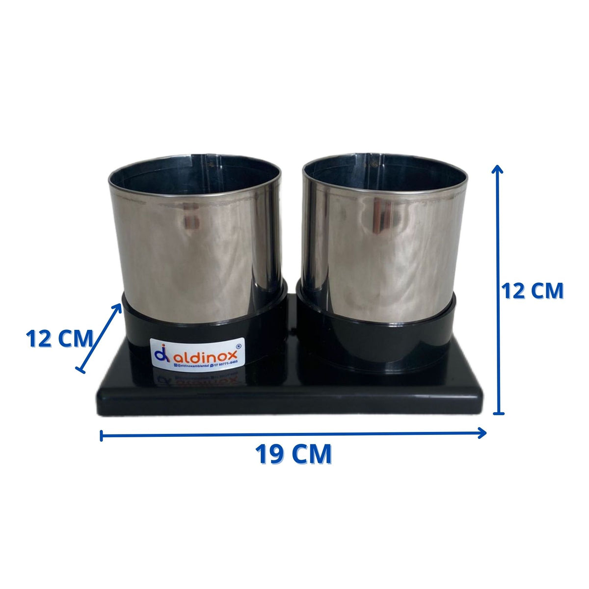Porta Copo / Caneta / Treco AG/AG PP Inox MSP 818
