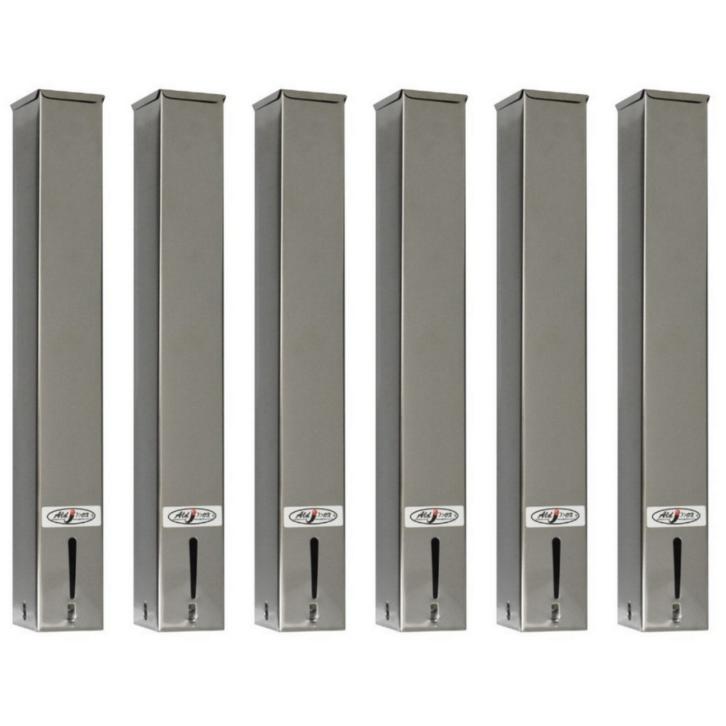 Kit 6 Dispensers Quadrado 50ml Inox