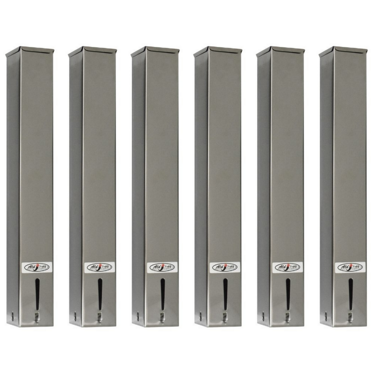 Kit 6 Dispensers Quadrado 50ml Inox
