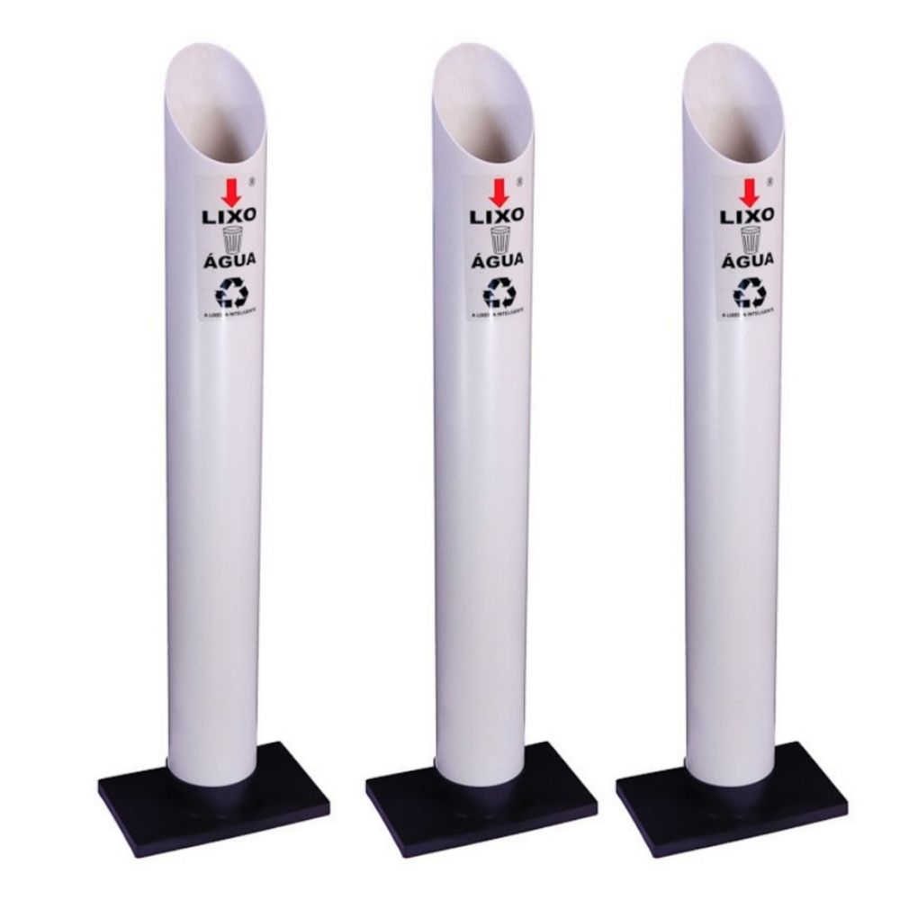 Kit 3 Coletores Individuais Água PVC
