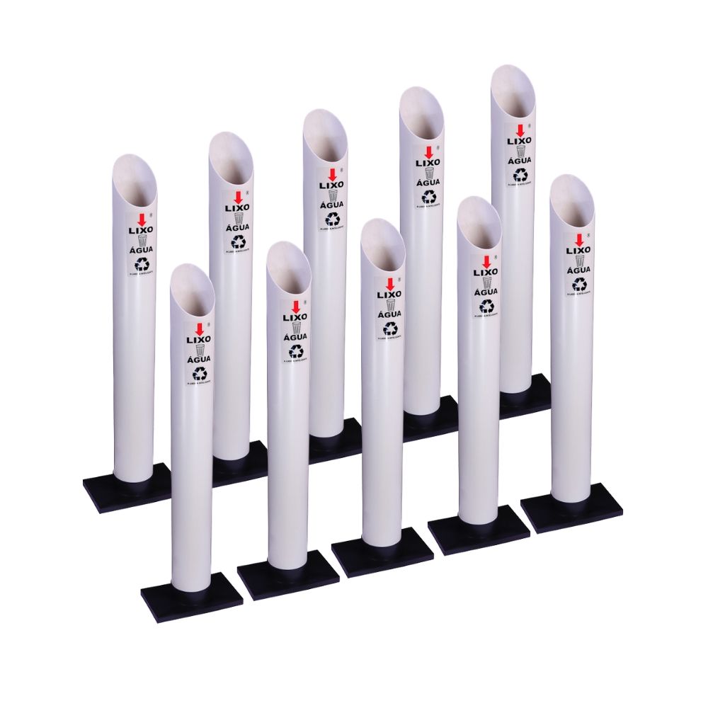 Kit 10 Coletores Individuais Água PVC