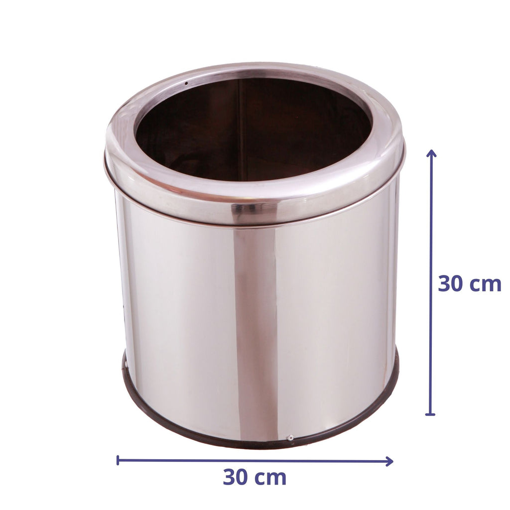 LIXEIRA INOX COM ARO INOX 30X30 20L MSP 706