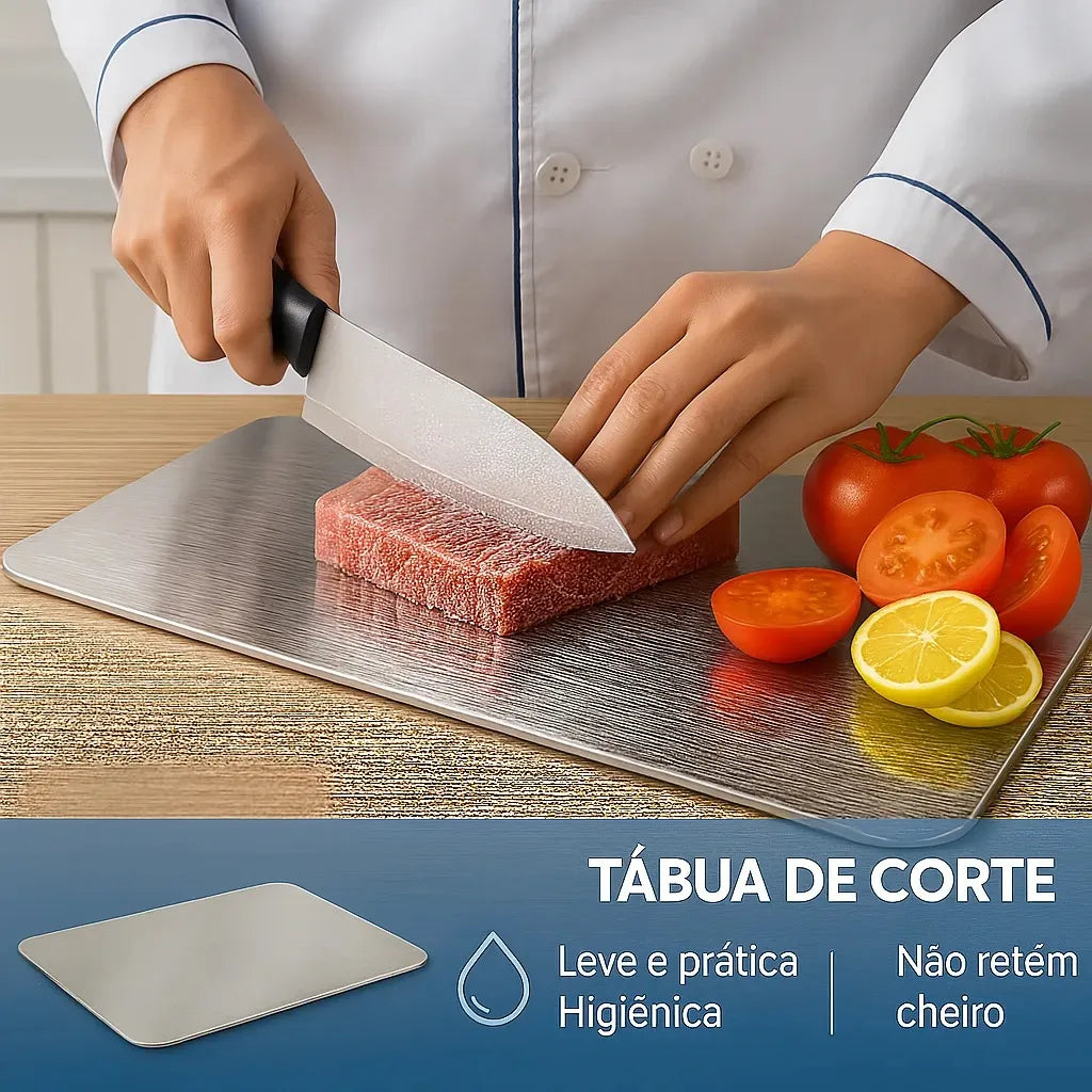 Tábua De Corte Inox Grande GG