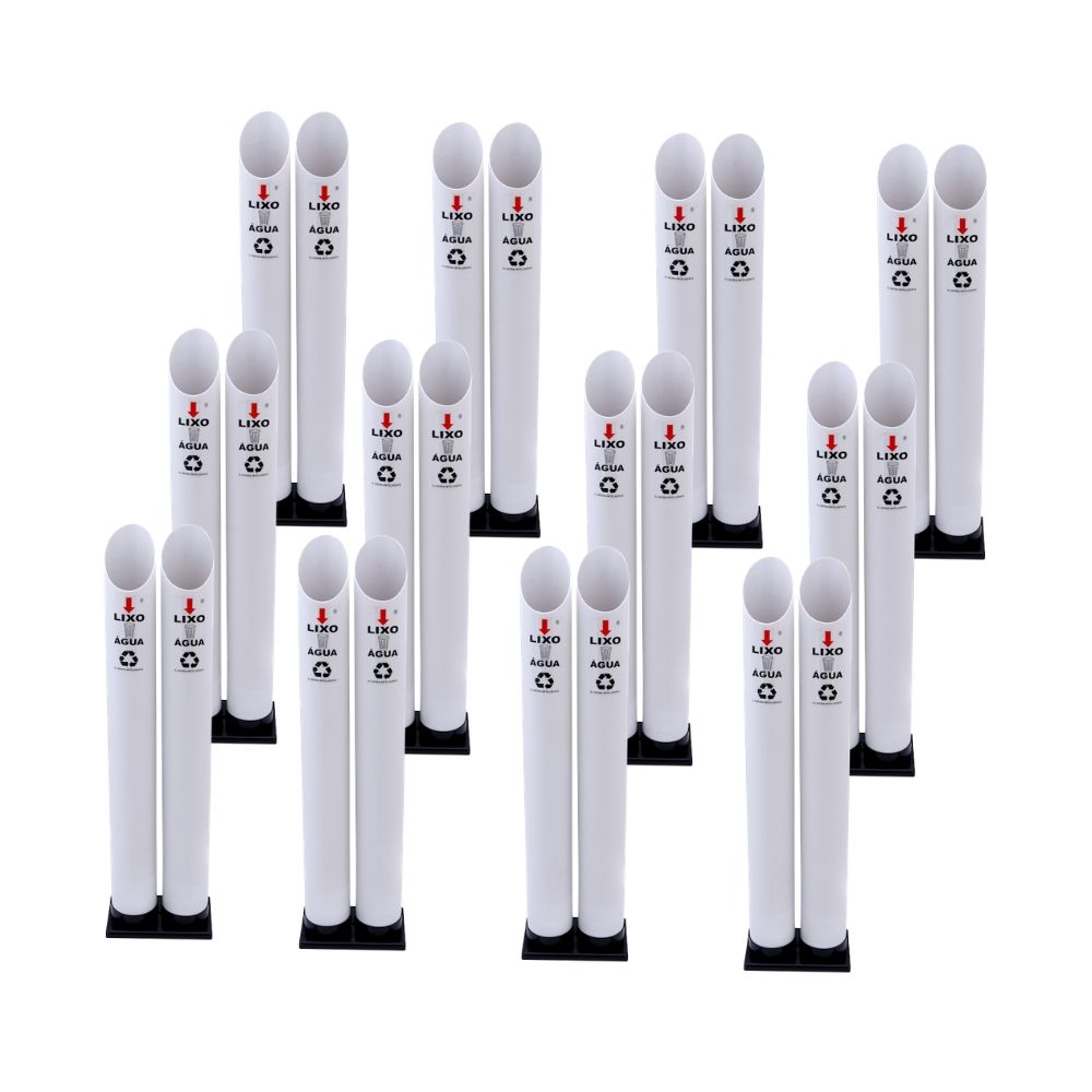 Kit 12 Coletores Duplos Água PVC