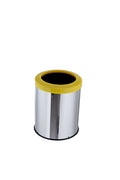 LIXEIRA INOX COM ARO ESMALTADO CORES 24X30 15L MSP 614