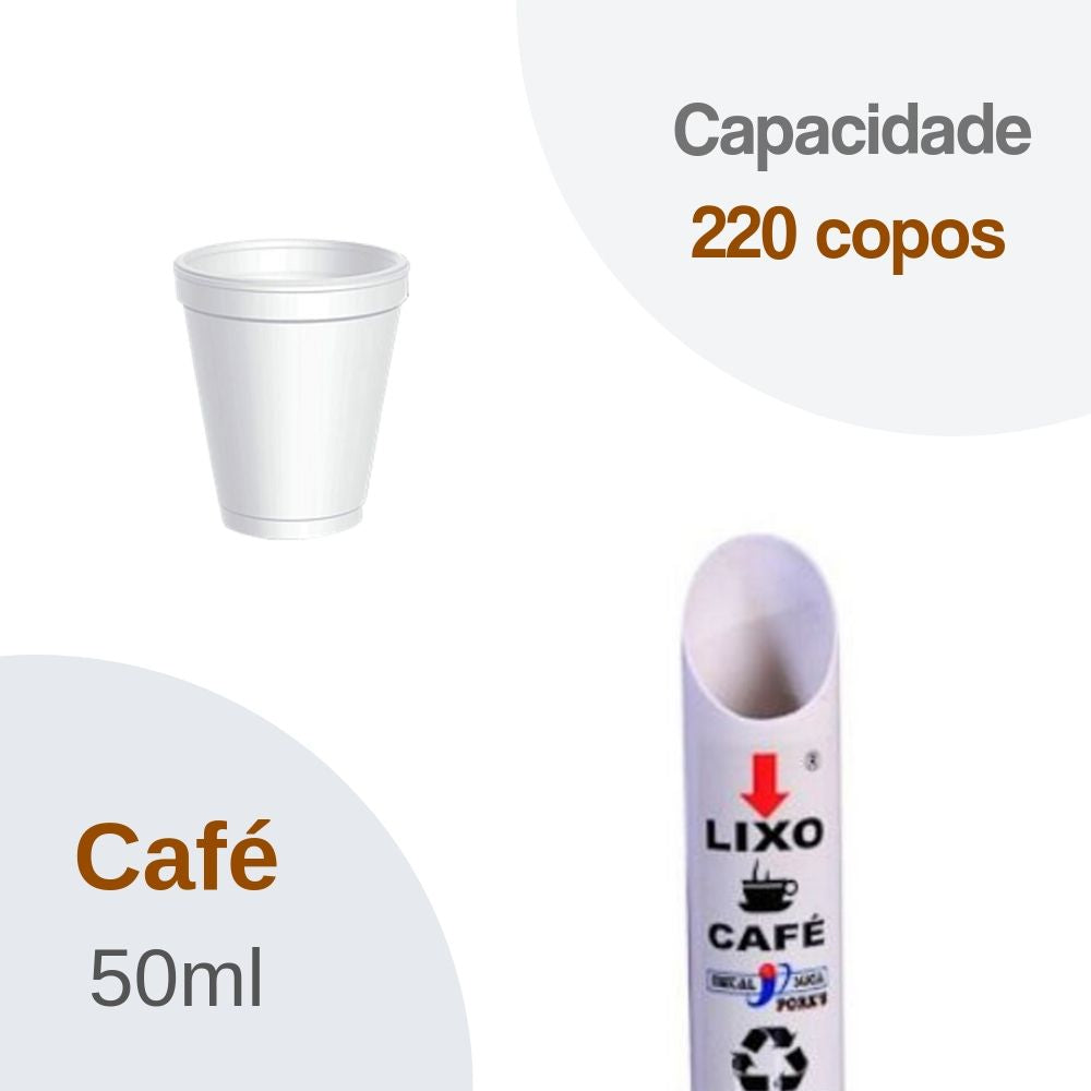 Kit 18 Coletores Individuais Café PVC