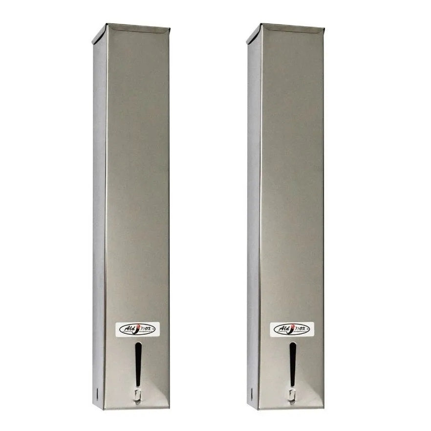 Kit 2 Dispensers Quadrado 200ml Inox