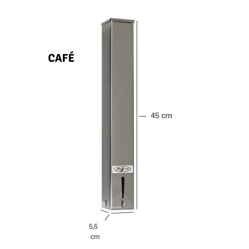 Dispenser Quadrado Inox Café 50ML